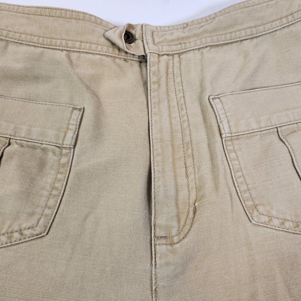 Liz Claiborne Shorts Womens Sz 4 Khaki Beige Front & Back Pockets Cotton - Picture 2 of 11